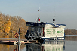 Уникальная плавучая заправка для водного транспорта от АО «Красноярскнефтепродукт» готовится к запуску своего второго рабочего сезона